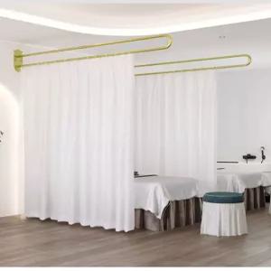 칸막이 커튼 뷰티샵 피부 가림막 파티션 관리실 분리 한의원 마사지 가림막커튼 미용실 봉