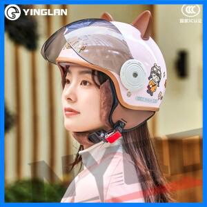 여성용 따뜻한 전기 자동차 헬멧, 사계절 오토바이 안전 모자, 풀페이스 헬멧, 3C 인증 Abs 소재, 겨울