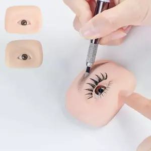 반영구 연습판 5D 실리콘 눈썹 연습 고무판 2p 마네킹 세트