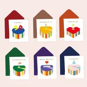 생일카드 3D팝업카드 6P 케익카드 팝업카드 축복카드 기념일