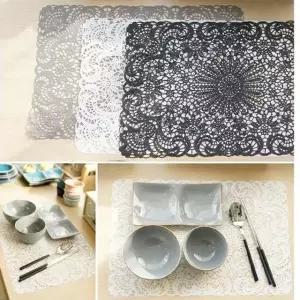 클라라 북유럽풍 수입 식탁 테이블 보 방수 매트 깔개 러너 레이스