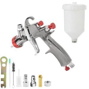 R500 LVLP 스프레이 건 1.3mm 노즐 전문 자동차 페인팅 600ml 플라스틱 컵 페인트 어