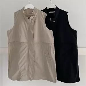 빅사이즈사랑해요 G852L206 하이넥옆포켓롱베스트 BN (8753432A) 1122398