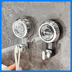 강력한 흡입 컵 후크 Traceless 헤비 듀티 로브 수건 걸이 키 옷 가방 걸이 걸이 욕실 주방 주최자 악세사