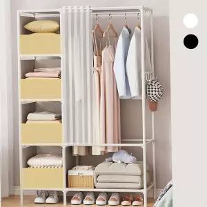 행거 드레스룸 간이옷장 수납행거 조립식 수납 침실 대형