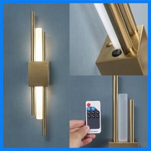 거실 침실 복도 벽 Sconce 조명에 대 한 아크릴 파이프 램프 LED 충전 원격 제어 철 아트