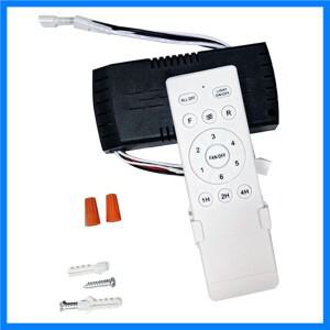 범용 천장 선풍기 리모컨 키트 교체, 6 단 속도 및 타이밍, DC 조명 원격
