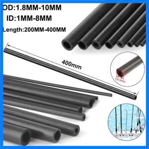 1/5pcs 탄소 섬유 중공 튜브 라운드 외부 직경 1.8/2/3/4/5/6/7/8/10mm 길이 200/400mm DIY 연 모델 비행기