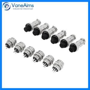 Gx12 커넥터 2핀 3핀 4핀 5핀 6핀 7핀 남성 여성 항공 케이블 터미널 플러그 소켓 고정 도킹 방수 커넥터