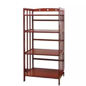 원목 전자렌지거치대 우드 상점 착륙 밥솥선반