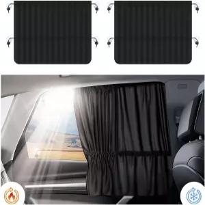 2PCS 자동차 창문 그늘막 태양 보호를 위한 석션 컵 마운트 사이드 선 대부분의 트럭 SUV를 개인정보