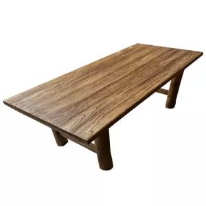 느릅나무 테이블 식탁 통나무 거실 오래된 가정용 엔틱