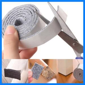 100cm/롤 자체 접착 펠트 가구 다리 패드 미끄럼 방지 매트 바닥 보호대 내마모성 테이블 의자 끈적 후면