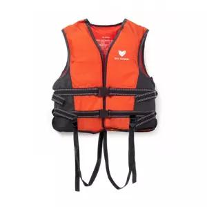 돌핀 구명조끼(M) (오렌지+블랙)청소년 초등생 수영 유소년 중등생 다용도 물놀이 부력 구명쪼