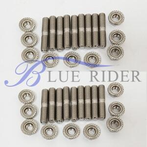 Honda Civic Acura Integra V3 B D 시리즈 스테인레스 스틸 배기 스터드 M8  40 매니 폴드 톱니 모양의 너