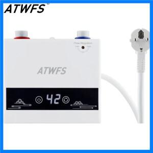 ATWFS 인스턴트 온수기 220V 4600W 욕실 샤워 및 가정용 주방 난방을위한 휴대용 전기 히터
