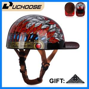 야구 모자 헬멧 오토바이 빈티지 레트로 헬멧 여름 오픈 페이스 스쿠터 크루저 초퍼 갱스터 DS 남성 여성