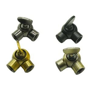 빈티지 레트로 복고풍 엔틱 전구 M10 홀더 소켓 드롭 라이트 커넥터 아연 합금 소재 골드 브론즈그린 브론