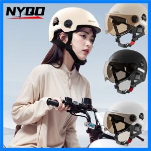 남녀공용 전기 자동차 오토바이 헬멧, 여름 햇빛 차단 하프 헬멧, 배터리 자동차 안전 헬멧, 신제품