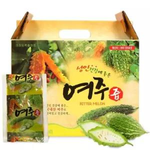 엄마애손 여주즙 100ml 60포 원액 여주 엑기스 선물용 몸에좋은 소포장 간편