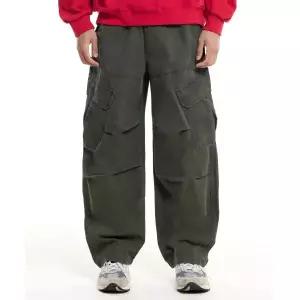 매장정품 CREAM SODA LAB 크림소다랩 사선 절개 필드 파라슈트 카고 팬츠 카키 CHZZ80P002 1119313