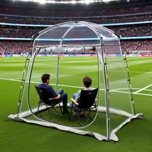 2-3 스포츠 텐트 투명한 전망과 축구 야구 및 야외 행사를 충분한 헤드룸이 전천후 대피소
