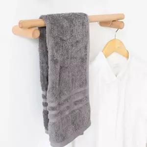 홈네이처 우드 수건걸이(45cm) 원목 나무 욕실 화장실 행거 홀더 고급 장식용