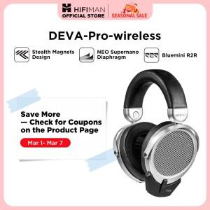HIFIMAN Deva-Pro 오버이어 풀사이즈 오픈백 평면 마그네틱 헤드폰(스텔스 자석 및 BlueMini R2R Bluetooth