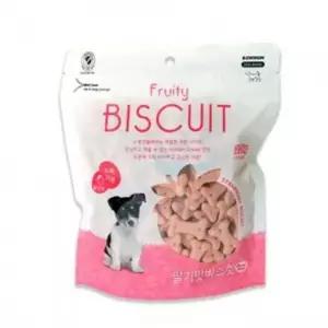 애견간식 바우와우 딸기맛 비스켓 220g 10팩 1타
