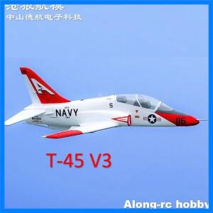 EPO RC 비행기 접이식 착륙 기어 RC 항공기 RC 모형 고정 날개, 70mm 제트 EDF RC 비행기, T45 T-45 V3 6S