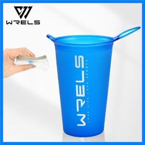 1pc 200ml 접이식 스포츠 워터 컵 마라톤 크로스 컨트리 러닝 접이식 소프트 워터 컵 작고 가벼운 휴대하기