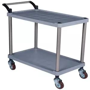 구르마 서빙카 플라스틱 2단 특대 회색(소폭)바퀴