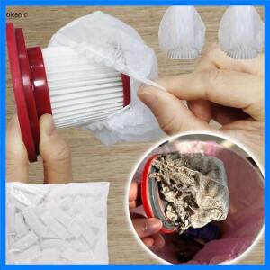 100 Pcs 일회용 진공 청소기 필터 보호 커버 휴대용 용 빨 수있는 부직포 흰색 패브릭