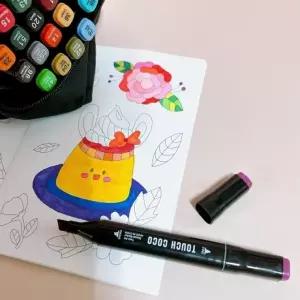 24컬러 트윈 마카펜 세트 미술 수업 학교