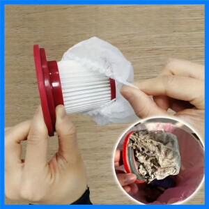 20개 일회용 진공 청소기 필터 보호 커버 - 휴대용 세척 가능한 부직포