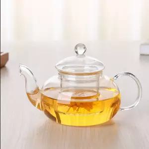 로하티로즈마리 유리 티포트 400ml내열 유리주전자 티포트 유리티포트