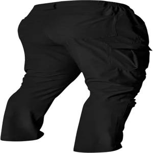 레세미시 남성용 카고 하이킹 작업용 바지 6포켓 경량 방수 퀵 드라이 전술