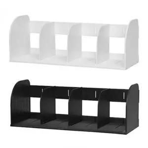 점보사이즈 사무실 책꽂이 플라스틱 책장정리함 서류정리 간이 4단