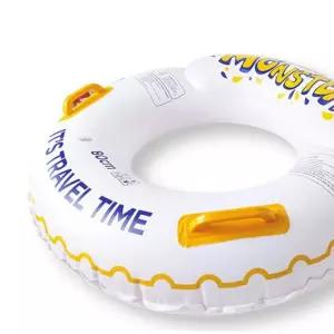 100cm 120cm 몬스터튜브 KC인증 화이트 원형튜브 아동튜브 물놀이튜브