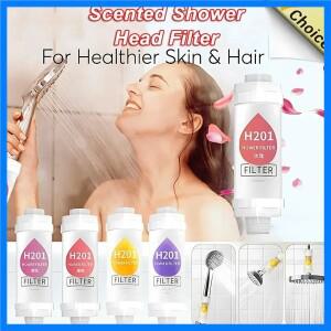필터 샤워 향기 비타민 C 아로마테라피 연화제 경수용 정수기, 잔류 염소 제거, 욕실 액세서리