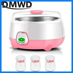 DMWD 미니 자동 요구르트 메이커, 가정용 DIY 도구, 나토 쌀 와인 발효기, 스테인레스 스틸 탱크, 0.8L