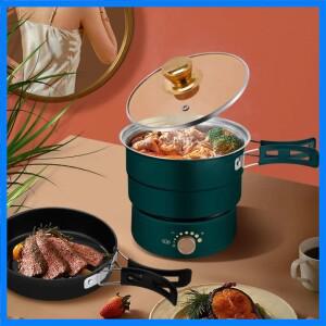 접이식 전기 밥솥 1PC 기숙사 소형 편리한 여행 분할 냄비