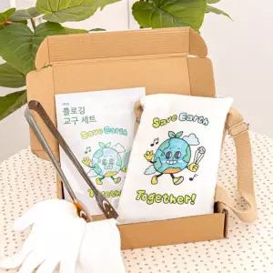 플로깅 교구 세트미술놀이 만들기 보석십자수 키링 크로스백색칠 가방 가방컬러링