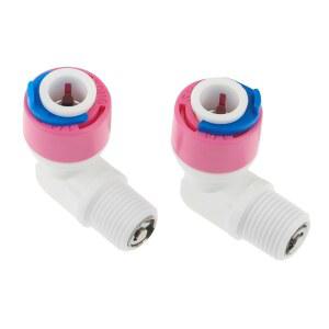 2x OD 호스 남성 RO 워터 엘보 체크 밸브 커플링 피팅 역삼투 시스템 플라스틱 파이프 커넥터