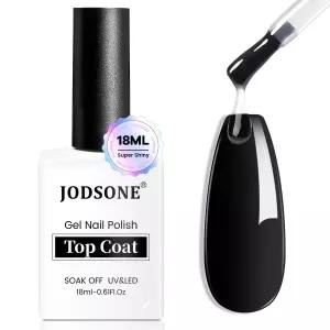 JODSONE 18ml 탑코트 젤 폴리쉬 노와이프 고광택 샤인 피니시 오래 지속되는 네일 가정용 DIY 및 살롱용
