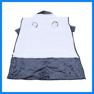 소매와 후드, 발 주머니가 있는 가열 담요 플란넬 10단계 전기 착용형 3가지 시간 설정