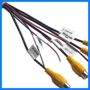 12핀 케이블 어댑터용 내장형 360도 파노라마 카메라 시스템 DIY 액세서리가 포함된 안드로이드 헤드 유닛