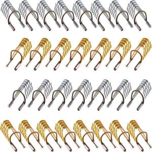 20개 재사용 가능한 네일 연장 폼 가이드 프로텍터 팁 살롱 가정용품용 아크릴 UV 젤 프로텍터(골드 실버)