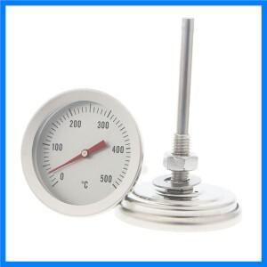 목재 흡연자 온도계 게이지 그릴 구덩이 0-500℃ 주방