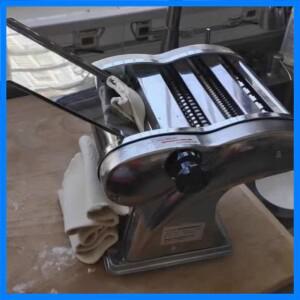 전기 반죽 롤러 스테인레스 스틸 시터 국수 파스타 만두 메이커 기계